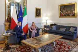 Prezydent Karol Nawrocki spotkał się z Giorgią Meloni w Rzymie. Rozmowy o bezpieczeństwie i UE–Mercosur