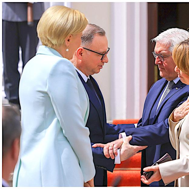 [VIDEO] Prezydent o współpracy polsko–niemieckiej, problemu migracji na zachodniej granicy Polski, a także ważnych kwestii historycznych w Niemczech