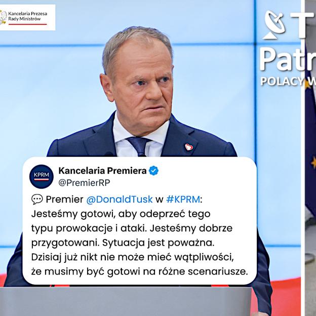 [VIDEO] Premier: Doszło do naruszenia polskiej przestrzeni powietrznej - procedury zadziałały