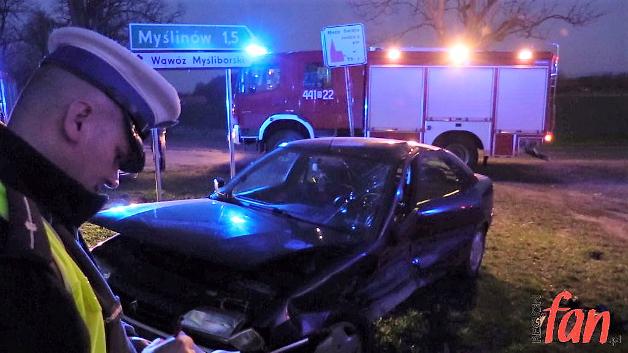 Niebezpieczna kolizja w Myślinowie mogła się skończyć fatalnie dla 3 osób
