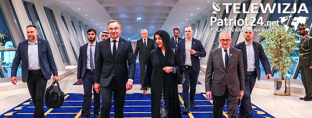 [VIDEO] Prezydent RP przybył do Dubaju na Światowy Szczyt Rządów