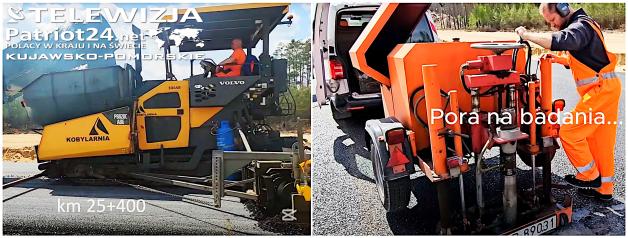 [VIDEO] S10 Solec Kujawski - Toruń Zachód, pierwsza podbudowa bitumiczna, maj 2025 r.